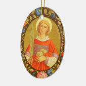 Double Image St. Stephen the ProtoMartyr (PM 08) Keramik Ornament (Links)