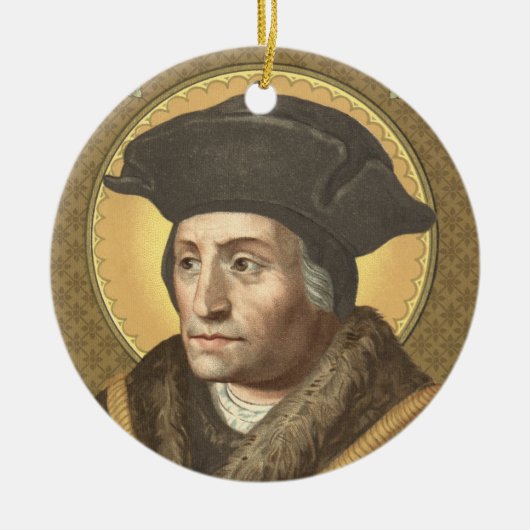 Double Image St. Thomas More (SAU 026) Circular Keramik Ornament (Vorne)