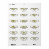 Double Infinity BiColor Frangipani Adressaufkleber (Vorne)