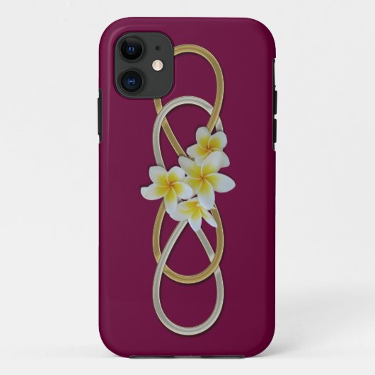Double Infinity BiColor Frangipani Case-Mate iPhone Hülle (Rückseite)