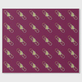 Double Infinity BiColor Frangipani Geschenkpapier (Flach)