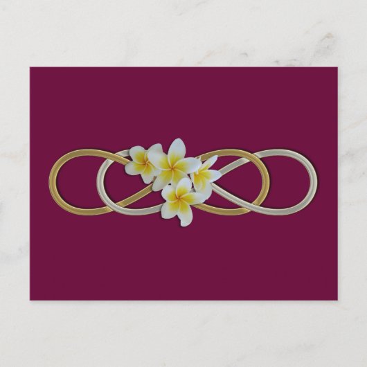 Double Infinity BiColor Frangipani Postkarte (Vorderseite)