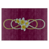 Double Infinity BiColor Frangipani Schneidebrett (Vorderseite)