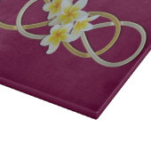 Double Infinity BiColor Frangipani Schneidebrett (Ecke)