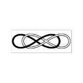 Double Infinity Black & White + Ihre Ideen Gummistempel (Prägung)