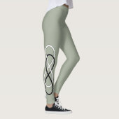 Double Infinity Black & White + Ihre Ideen Leggings (Rechts)