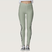 Double Infinity Black & White + Ihre Ideen Leggings (Vorderseite)