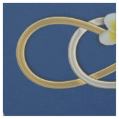 Double Infinity Silver Gold frangipani + Ihre Idee Stoff (Nahaufnahme)
