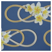 Double Infinity Silver Gold frangipani + Ihre Idee Stoff (Muster)