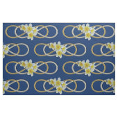 Double Infinity Silver Gold frangipani + Ihre Idee Stoff (Fat Quarter (45,7 x 55,9 cm))