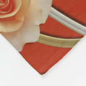 Double Infinity Silver Gold Rose + Ihr Backgr. Fleecedecke (Ecke)