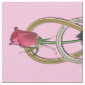 Double Infinity Silver Gold Rose + Ihre Ideen Stoff (Nahaufnahme)