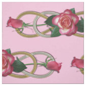 Double Infinity Silver Gold Rose + Ihre Ideen Stoff (Muster)