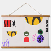 Double Kismet Wandteppich Mit Holzrahmen (Vorderseite)