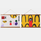 Double Kismet Wandteppich Mit Holzrahmen (Doppelt)