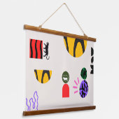 Double Kismet Wandteppich Mit Holzrahmen (Gewinkelt)