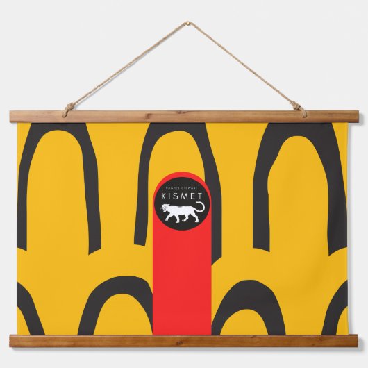 Double Kismet Wandteppich Mit Holzrahmen (Vorderseite 2)