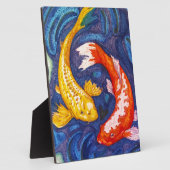 Double Koi Fish Fotoplatte (Seite)