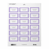 Double Lavender Trim - Address Label Adressaufkleber (Vorne)