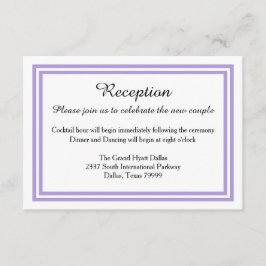 Double Lavender Trim - Empfang Invision Begleitkarte