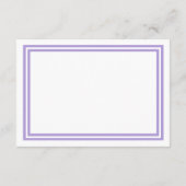 Double Lavender Trim - Empfang Invision Begleitkarte (Rückseite)