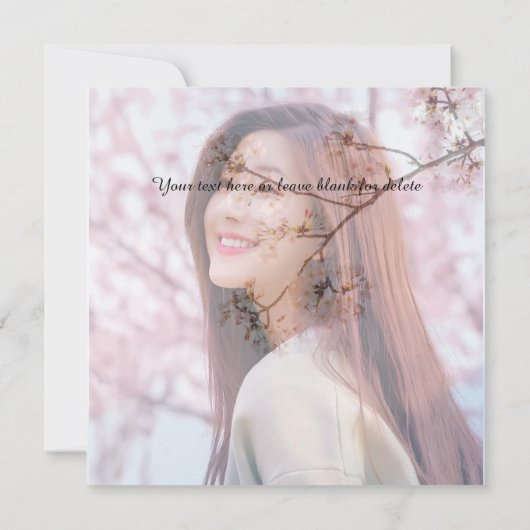 Double Layer Personalize Happy Birthday Card Karte (Rückseite)