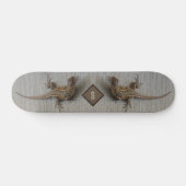 Double Lizard Monogram Skateboard (Horizontal)