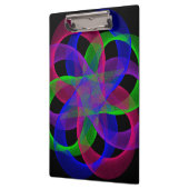 Double Loop Mesh Geometric Clipboard Klemmbrett (Links)