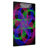 Double Loop Mesh Geometric Clipboard Klemmbrett (Rechts)