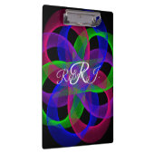 Double Loop Mesh Geometric Clipboard Klemmbrett (Rechts)