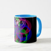 Double Loop Mesh Geometric Coffee Mug Tasse (VorderseiteRechts)
