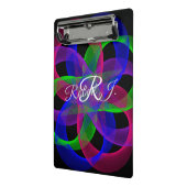 Double Loop Mesh Geometric Mini Clipboard Klemmbrett (Gewinkelt2)