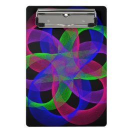 Double Loop Mesh Geometric Mini Clipboard Klemmbrett