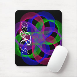 Double Loop Mesh Geometric Mouse Pad Mousepad
