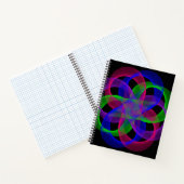 Double Loop Mesh Geometric Spiral Notebook Notizblock (Innenseite)