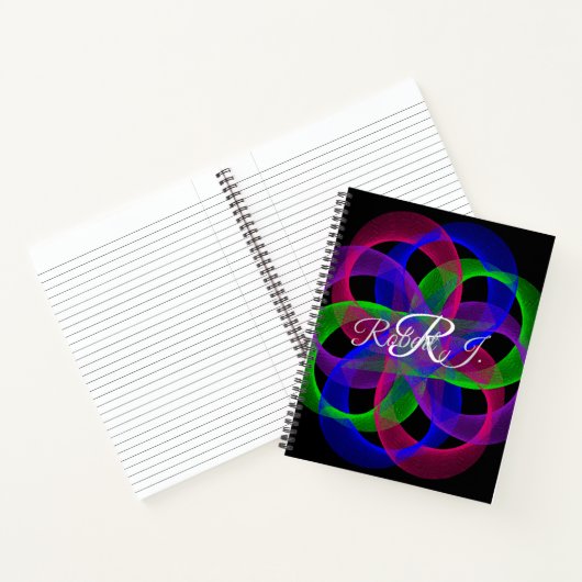 Double Loop Mesh Geometric Spiral Notebook Notizblock (Innenseite)