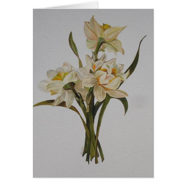 Double Narcissi Bouquet Floral Art (Vorne)