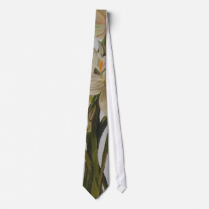 Double Narcissi Bouquet Floral Art Krawatte