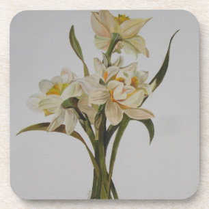 Double Narcissi Bouquet Floral Art Untersetzer