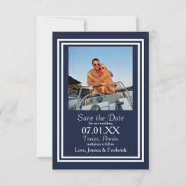 Double Navy - 3x5 Save the Date