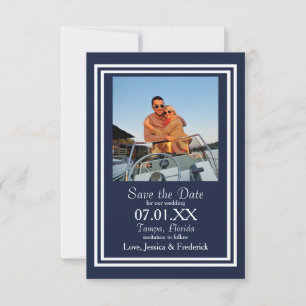 Double Navy - 3x5 Save the Date