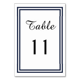 Double Navy Trial - Table Card Tischnummer