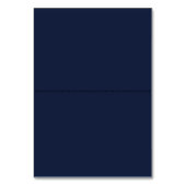 Double Navy Trim - Escort Card Tischnummer (Rückseite)