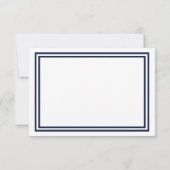 Double Navy Trim - RSVP-Karte RSVP Karte (Rückseite)