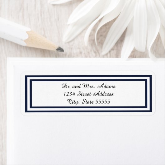 Double Navy Trim - Rücksendeadresse (Insitu)