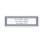 Double Navy Trim - Rücksendeadresse (Vorne)
