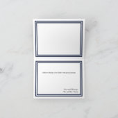 Double Navy Trimm - Dankeschön Card Dankeskarte (Innenseite)