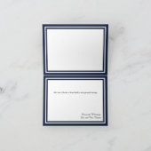 Double Navy Trimm - Dankeschön Card Dankeskarte (Innenseite)
