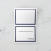 Double Navy Trimm - Dankeschön Card Dankeskarte (Innenseite)