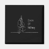 Double Or Nothing Funny Double B Pun Standup Bist  Magnet (Vorne)